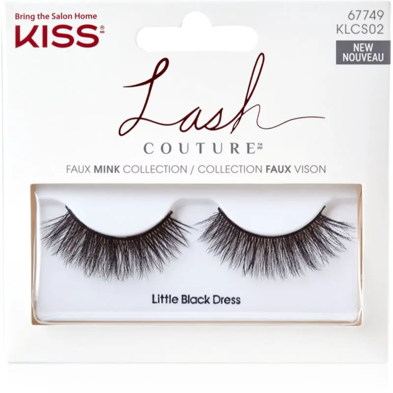 KISS Lash Couture Faux Mink τεχνητές βλεφαρίδες Little Black Dress 1 ζευγάρι