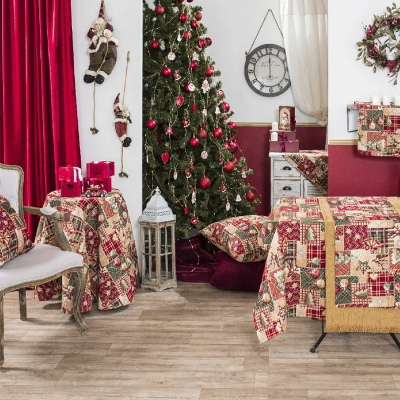 Τραπεζομάντηλο 135X135 Teoran Tinsel (135x135)