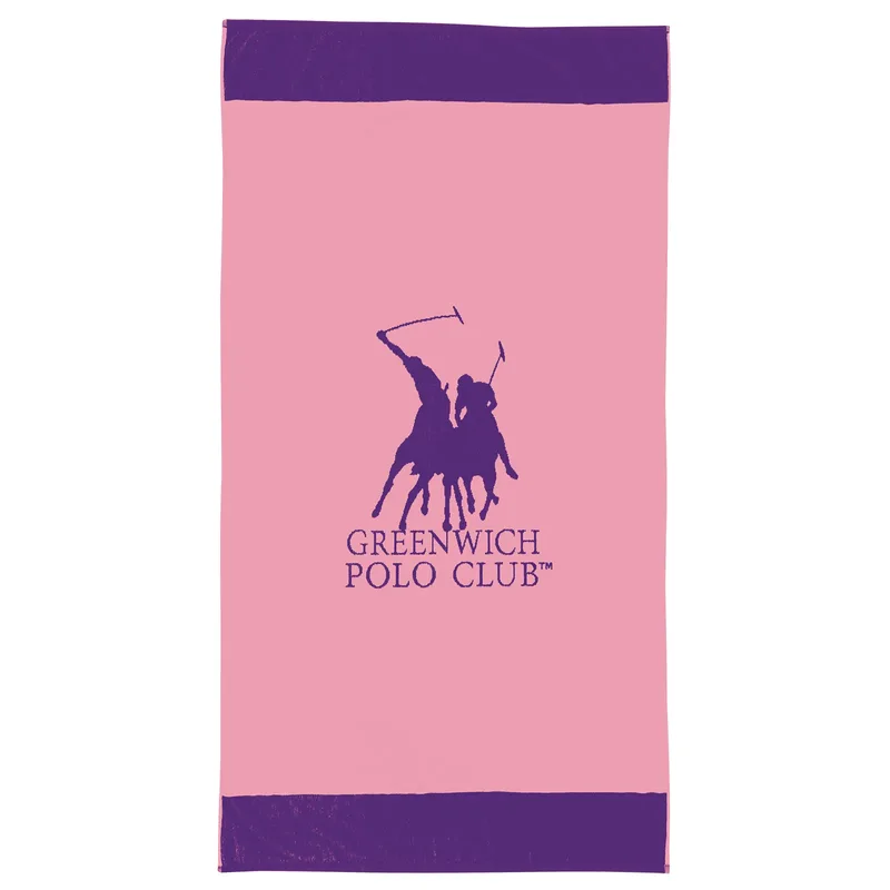 Greenwich polo club πετσετα θαλασσησ 90χ170 4047 pink, purple