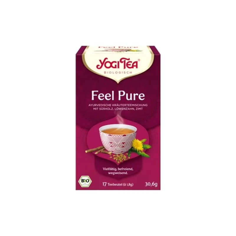 Yogi Tea Organic Herbal Tea "Feel Pure", Classic (30.60 G)