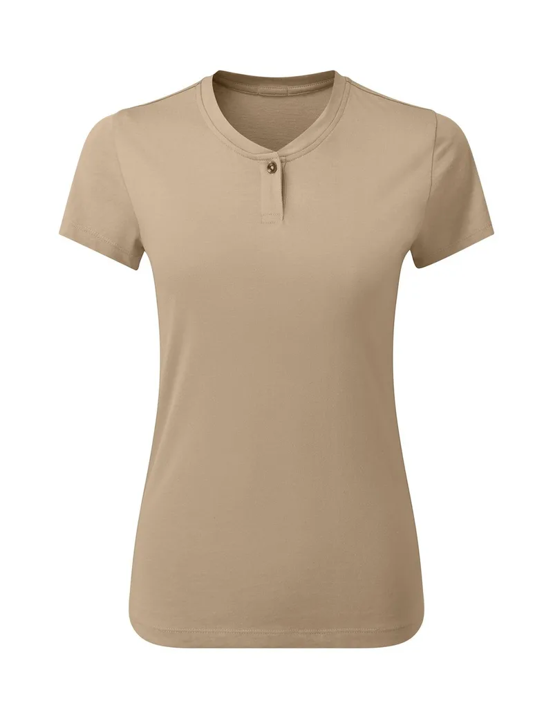T-shirt γυναικείο με κουμπί PREMIER PR319 Comis Khaki