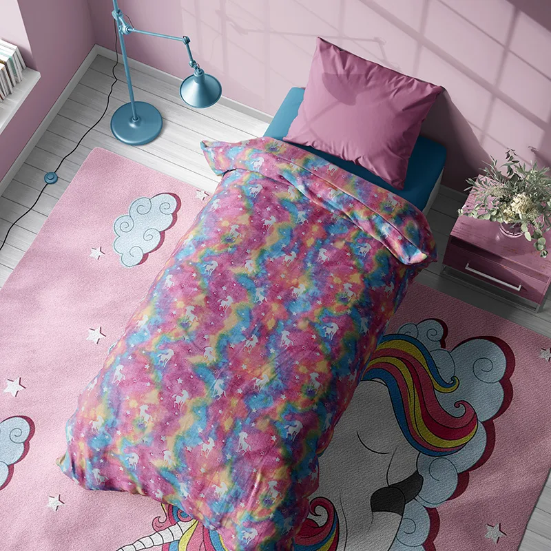 Κουβέρτα Fleece Μονή 160X220 Dimcol Unicorn (160x220)