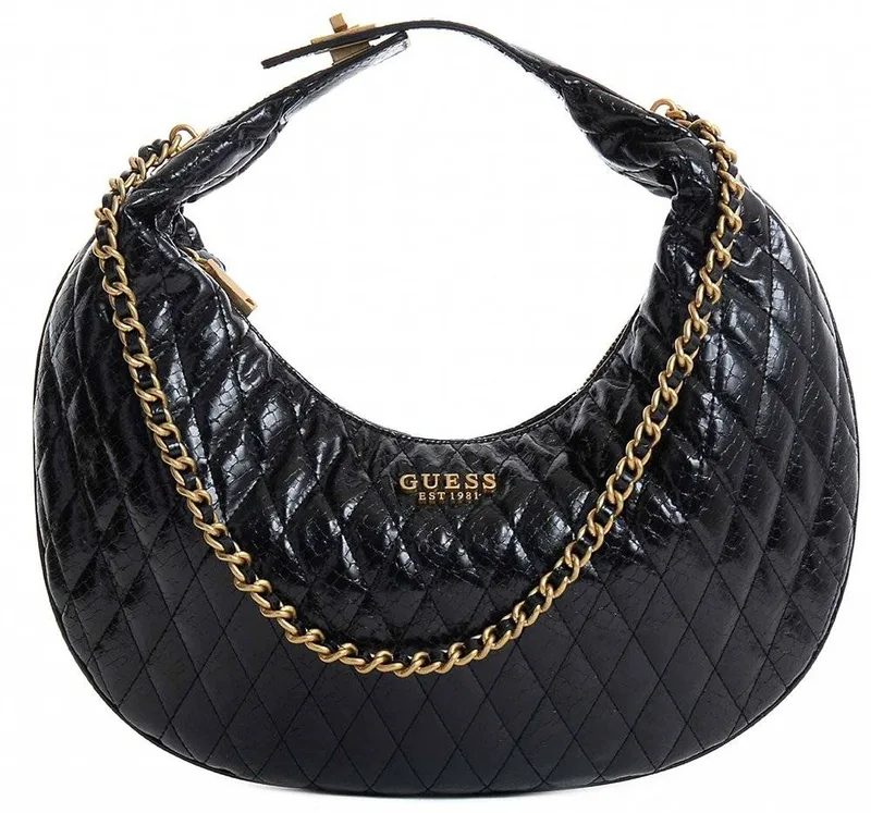 ΤΣΑΝΤΑ ΧΕΙΡΟΣ GUESS DEMA HOBO HWQK8776020 ΜΑΥΡΟ