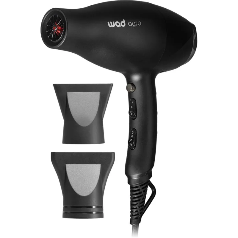 Wad Ayra Hair Dryer Chrome πιστολάκι Black 1 τμχ