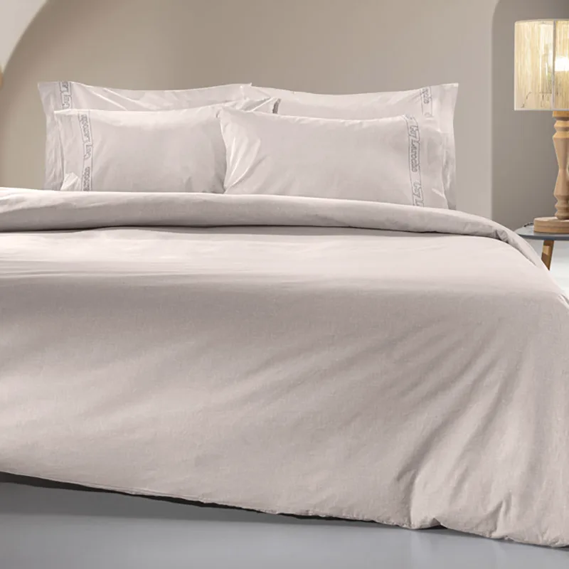 Σεντόνι Μεμονωμένο King Size 180X200+35 Guy Laroche Color Plus Perla Με Λάστιχο (180x200+35)