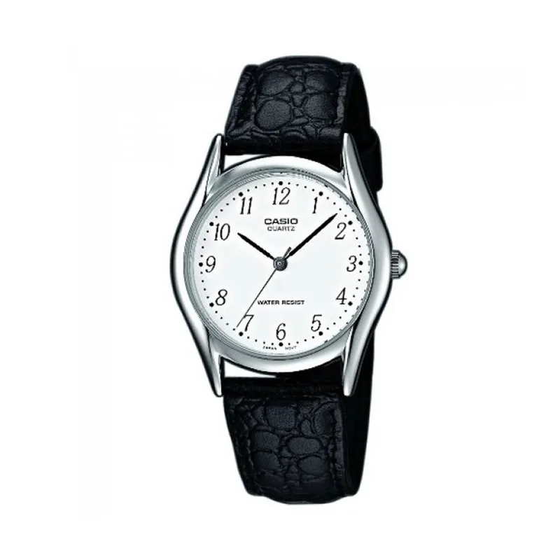 CASIO Collection Black Leather Strap LTP-1154PE-7BEF