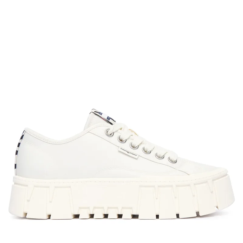 Αθλητικά Tommy Jeans Tj Platform Sneaker Zebra EN0EN03070 Λευκό