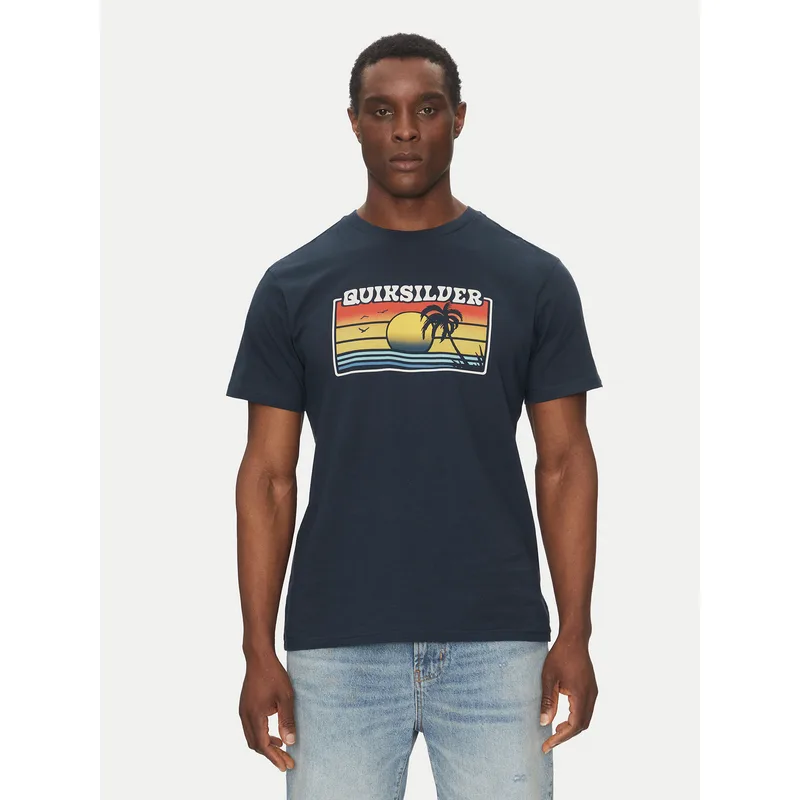 Quiksilver T-Shirt EQYZT08065 Σκούρο μπλε Regular Fit