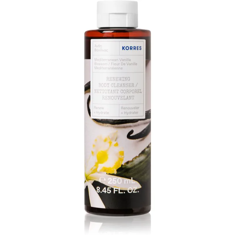 Korres Mediterranean Vanilla Blossom ενεργοποιητικό τζελ ντους 250 ml