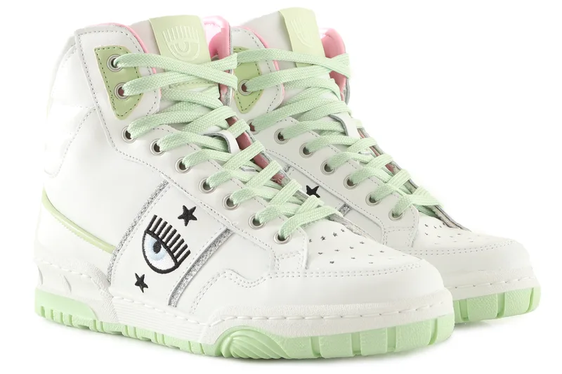 Sneaker Chiara Ferragni CF-1 High CF3006_159-WHITE MINT Γυναικείο
