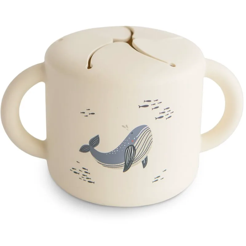 Mushie Baby Snack Cup κύπελλο για σνακ Whales 1 τμχ