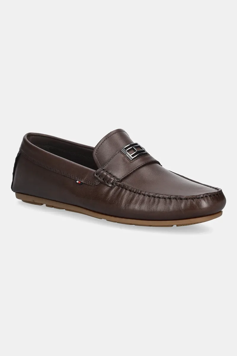 Tommy Hilfiger Δερμάτινα μοκασίνια Tommy Hilfiger HARDWARE DRIVER SHOE
