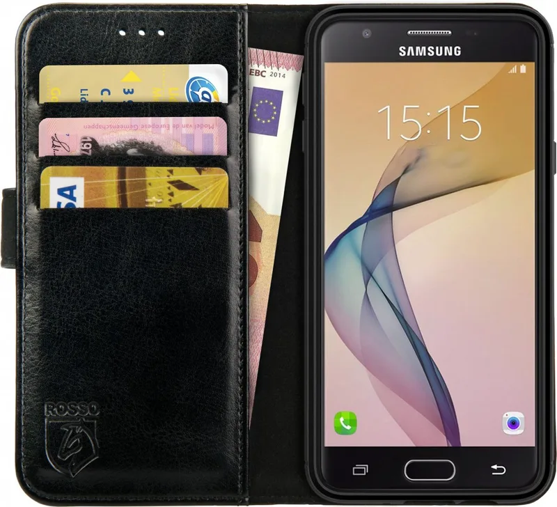 Κόκκινο Element PU Θήκη Πορτοφόλι Samsung Galaxy J5 2016 - Black (8719246116278)