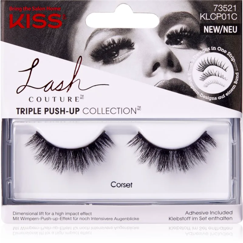 KISS Lash Couture Triple Push-Up τεχνητές βλεφαρίδες Corset 1 ζευγάρι
