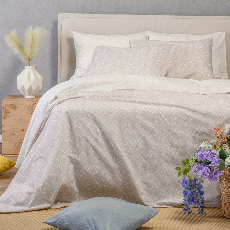 Σεντόνια Διπλά Σετ Melinen Ultra Coral Grey - ΜΕ ΛΑΣΤΙΧΟ 150x200+32