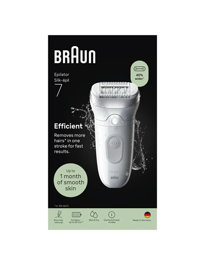 Καφέ Silk-épil 7 SE7000 Electric Epilator, Silver