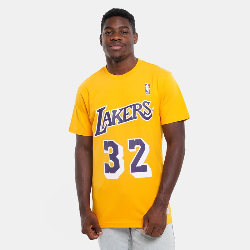 Mitchell & Ness Lakers Johnson Ανδρικό T-Shirt (9000250458_2005)
