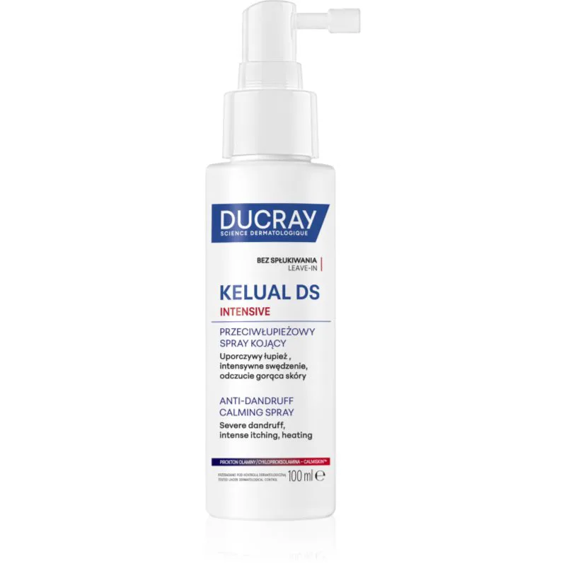 Ducray Kelual DS Intensive Anti-dandruff Calming Spray 100 ml σπρέι για τα μαλλιά κατά της πιτυρίδας 100 ml