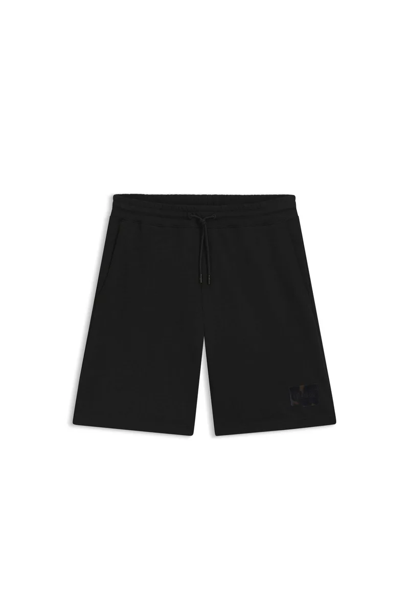 Hugo Boss ανδρικό σορτς με logo patch "Darix" - 50557471 Μαύρο