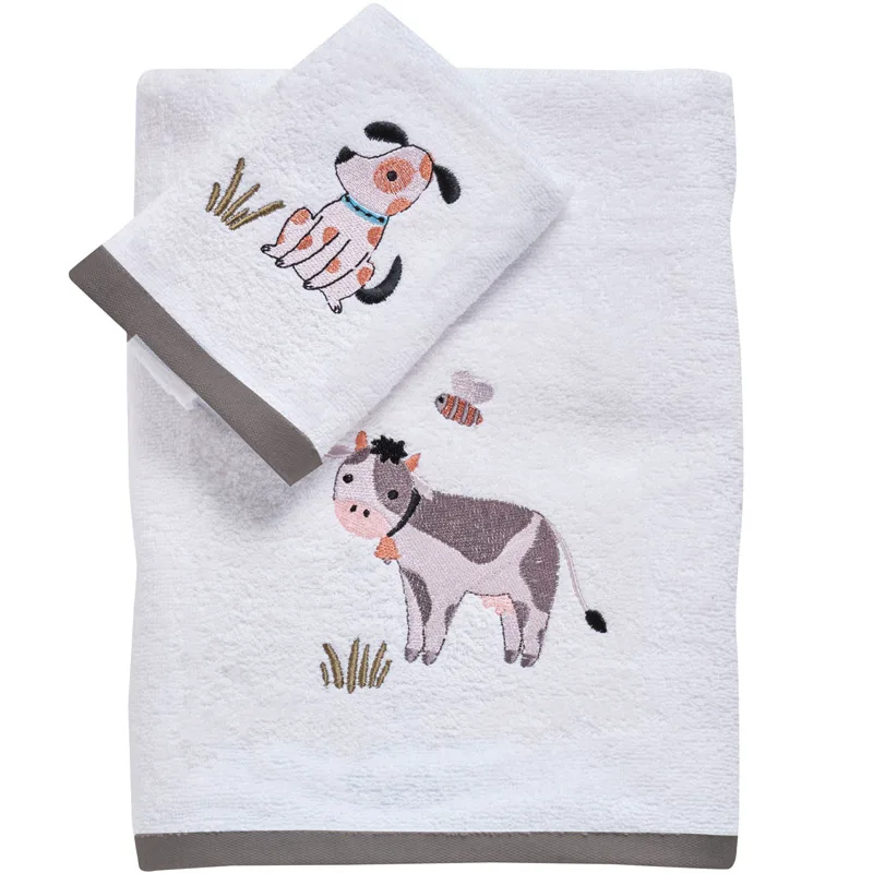 Παιδικές Πετσέτες Σετ 2τμχ Das Home Farm 4916 Taupe