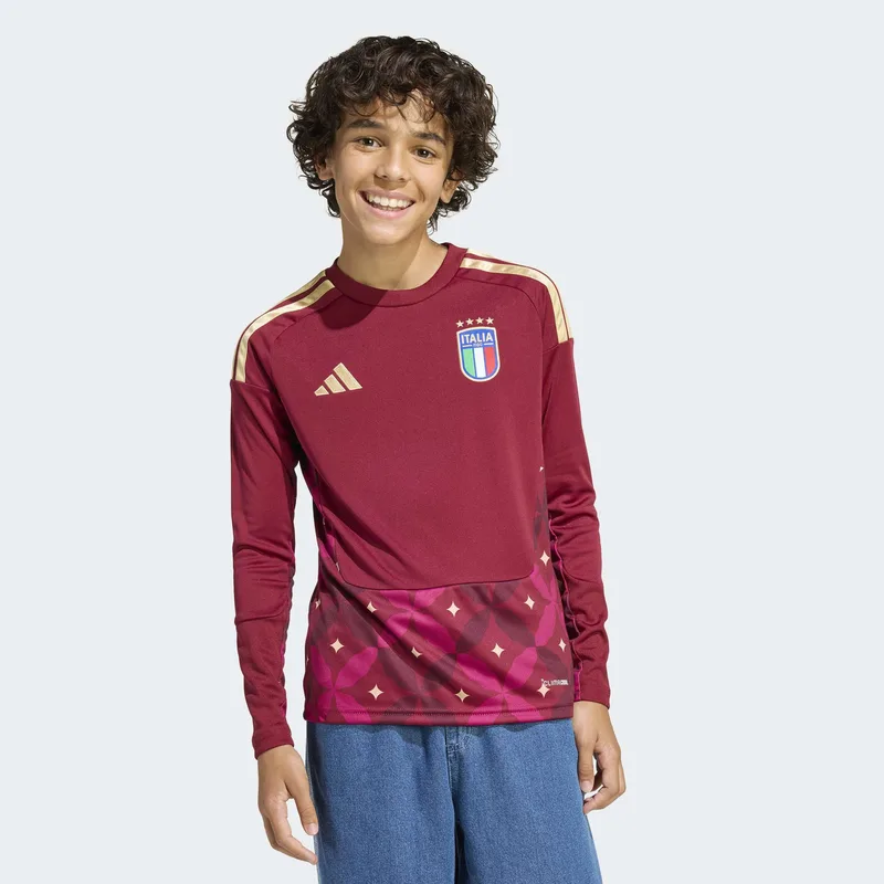 adidas Εθνική Ιταλίας 2026 Home Goalkeeper Παιδική Μπλούζα με Μακρύ Μανίκι (9000263694_77228)