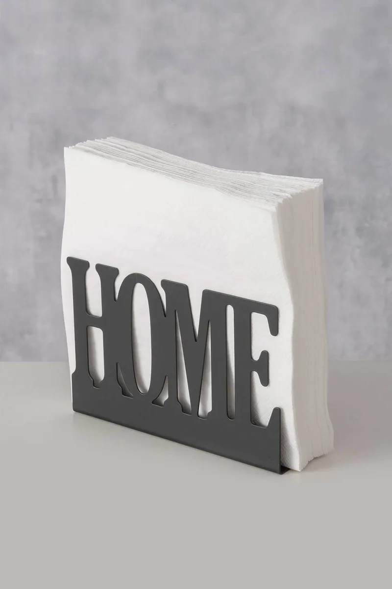 DOMUS HOMUS μεταλλική χαρτοπετσετοθήκη "Home" 15 x 5 x 10 cm - 20-23-342