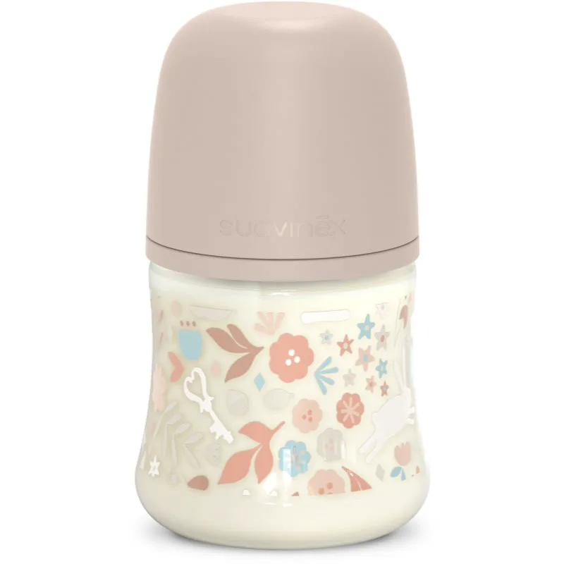 Suavinex Wonderland SX Pro Physiological Anti-Colic μπιμπερό S Slow Flom 0 m+ Liberty Ροζ 150 ml