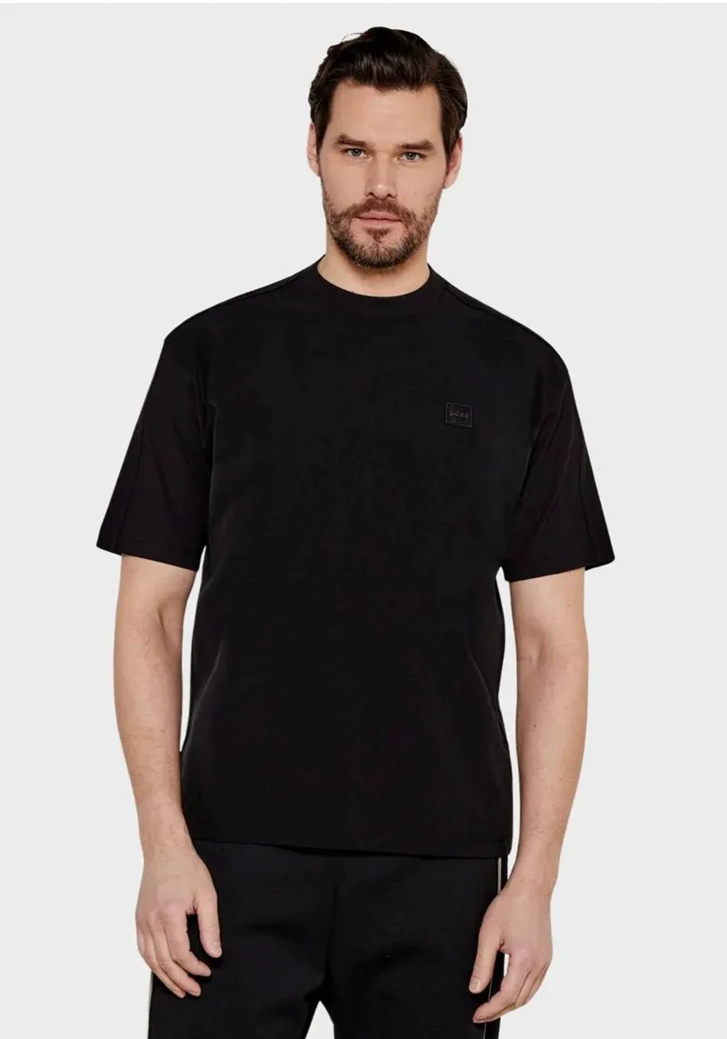 BOSS Κοντομάνικη T-shirt της σειράς Te Nylonfront - 50531877 001 Black