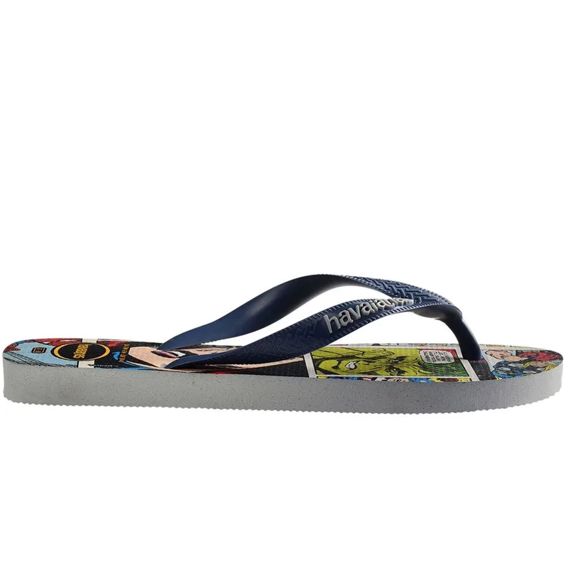 Havaianas Top Marvel CL FC (4147012-9427 Cinza Gelo/Azul)