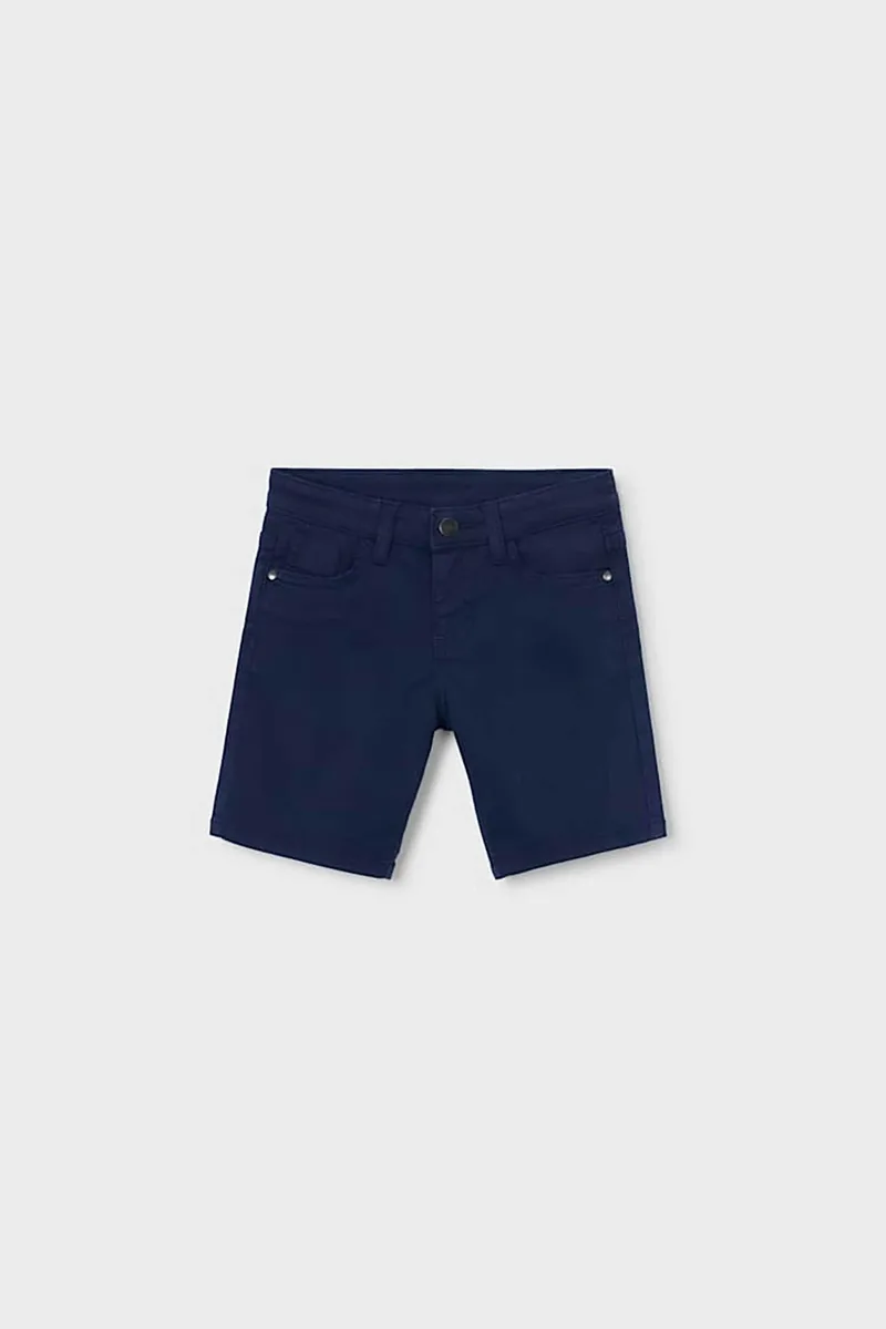 Mayoral παιδική βερμούδα denim μονόχρωμη - 204-S26 Μπλε Σκούρο