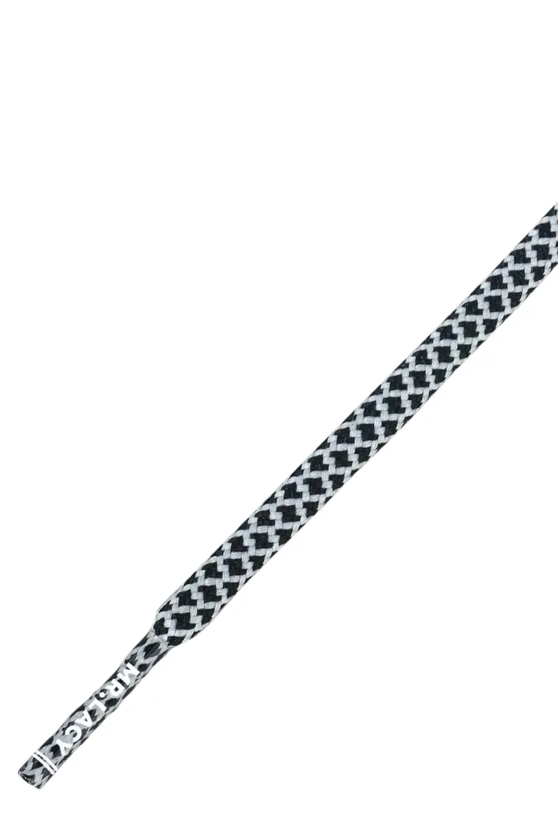 Κορδόνια Mr. Lacy Ropies 130cm Black White 316717-BlkWht