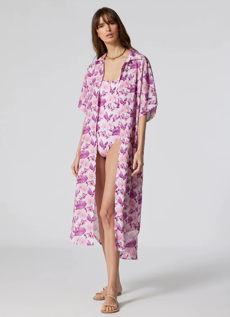 WOMEN’S LONGSHIRT DRESS FLOWERS