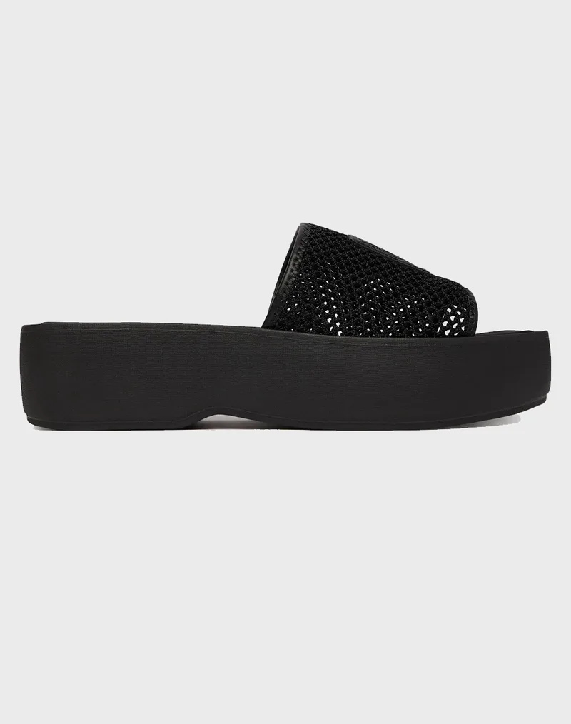 CALVIN KLEIN JEANS FLATFORM SNDL MESH HW0HW02877-0GJ TotalBlack