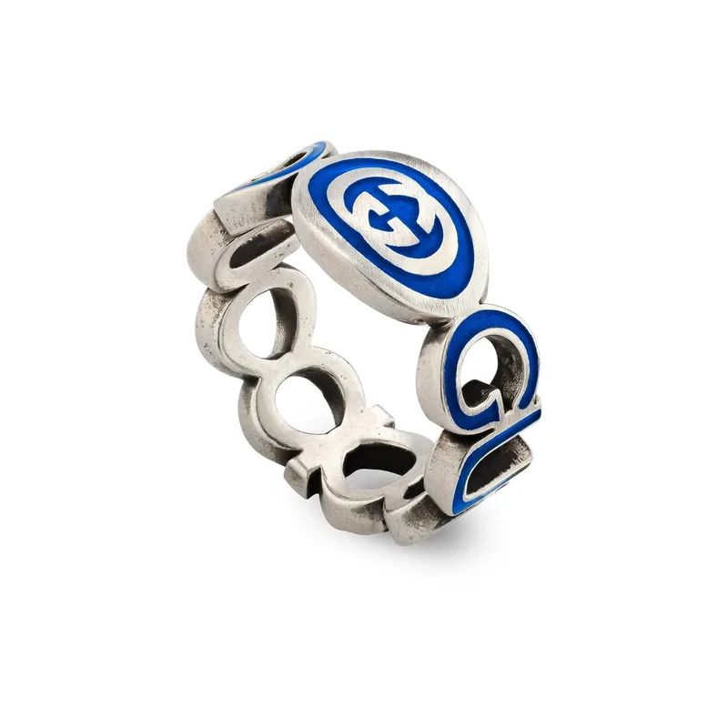 GUCCI "Interlocking G" Δαχτυλίδι από ασήμι 925 Silver YBC753640002015