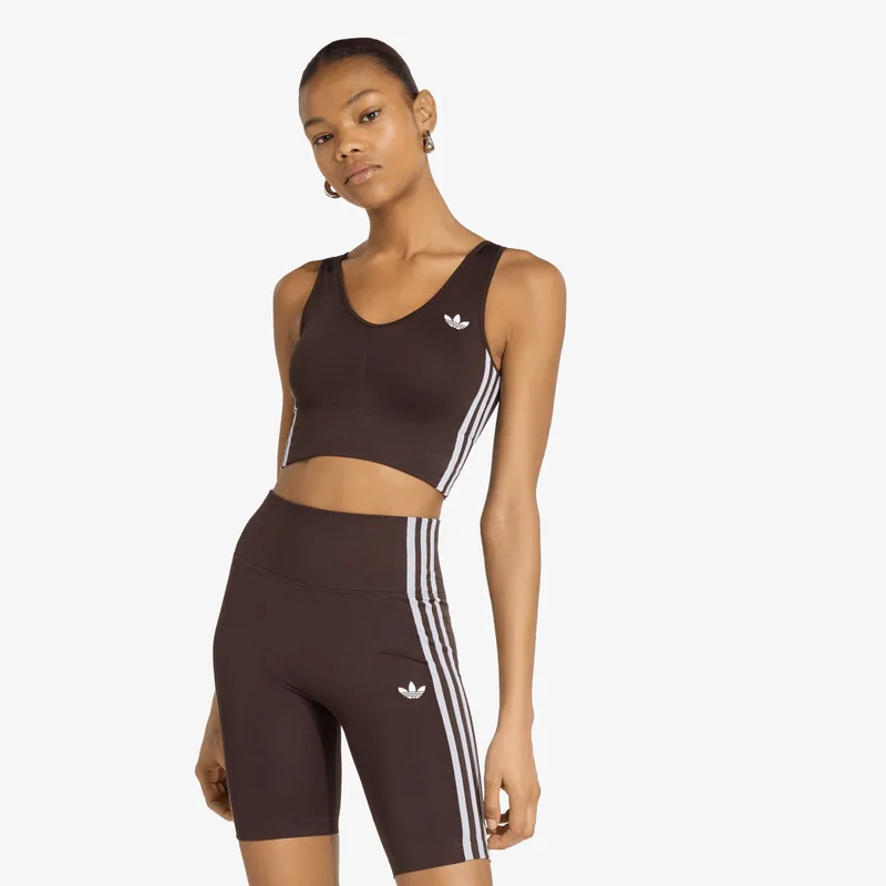 Σουτιέν adidas Essentials 3 Stripes Seamless Bralette Aurora Coffee XL