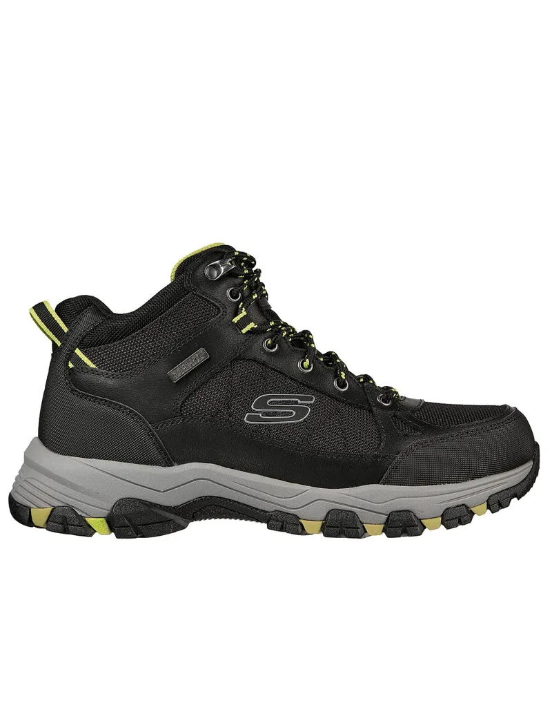 Skechers Selmen 204477-BLK Ανδρικά Ορειβατικά Μποτάκια Αδιάβροχα Μαύρα