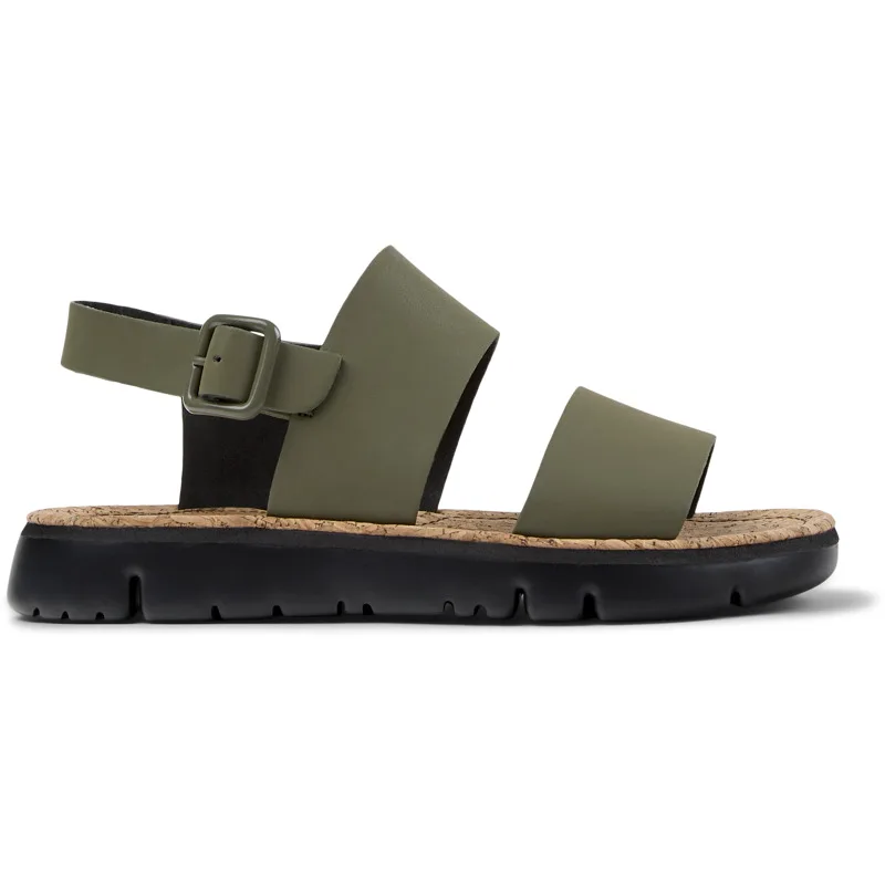CAMPER Oruga - Πέδιλα Για Γυναικεία - Πράσινο, Μέγεθος 35, Smooth leather