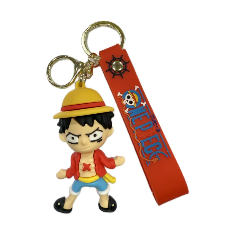 Μπρελόκ Καουτσούκ One Piece Λούφι με Καπέλο N2