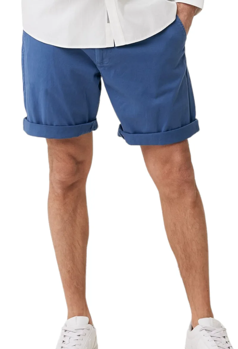 Σορτς Mexx Gregory Mid Waist Garment Dye Chino BM1631033M-Denim Blue Ανδρικό