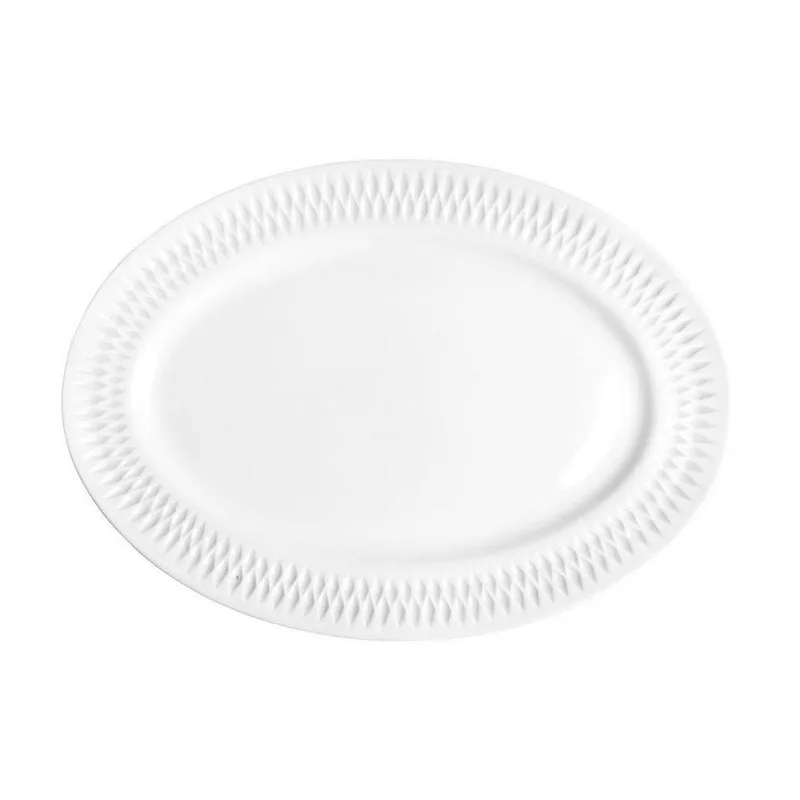 Πιατέλα Σερβιρίσματος Πορσελάνης White PW43 Diamante Oriana Ferelli 36εκ. PRPW430006 (Σετ 2 Τεμάχια) (Υλικό: Πορσελάνη, Χρώμα: Λευκό) - Oriana Ferelli - PRPW430006