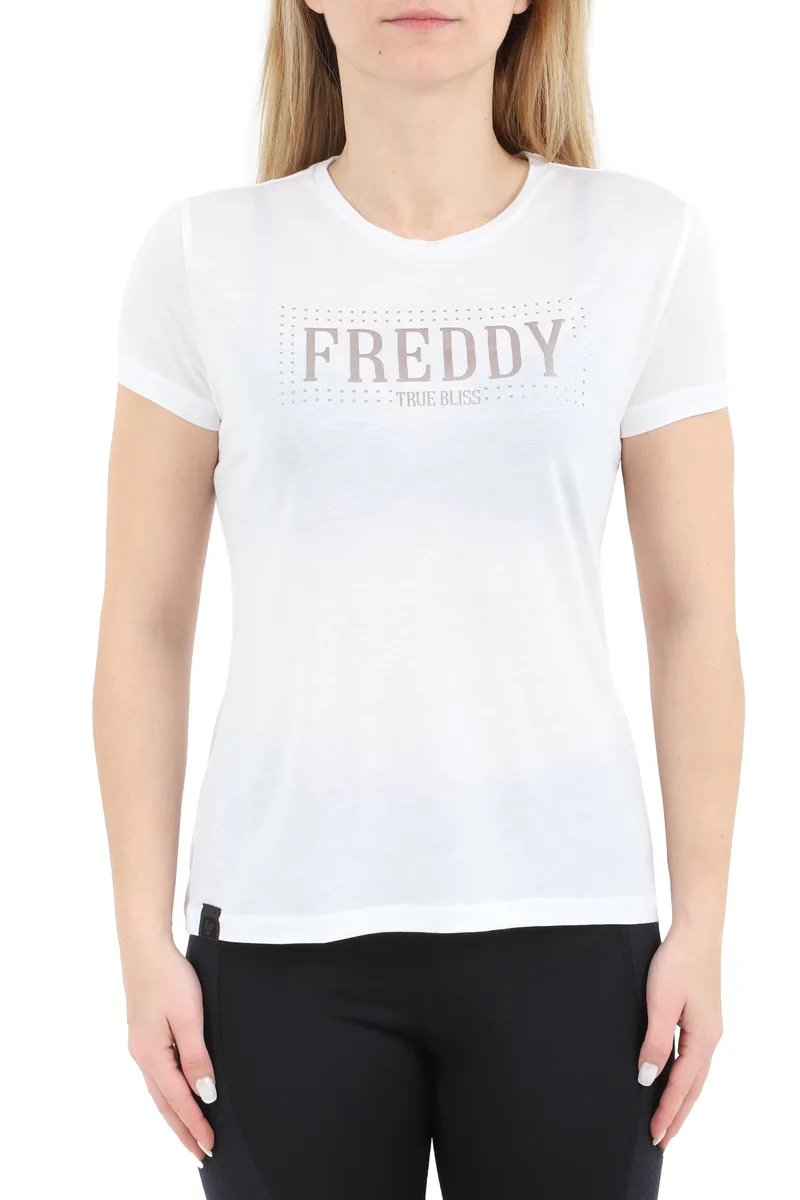 Μπλούζα Κοντομάνικη Freddy Mε Τύπωμα Και Τρουκς S0WALT1-W Γυναικείο