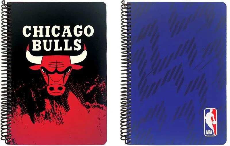 NBA Bulls-NBA Logo Τετράδιο 17X25 Σπιράλ 3 Θεμάτων 105 Φύλλων-2 Σχέδια (378-16403)