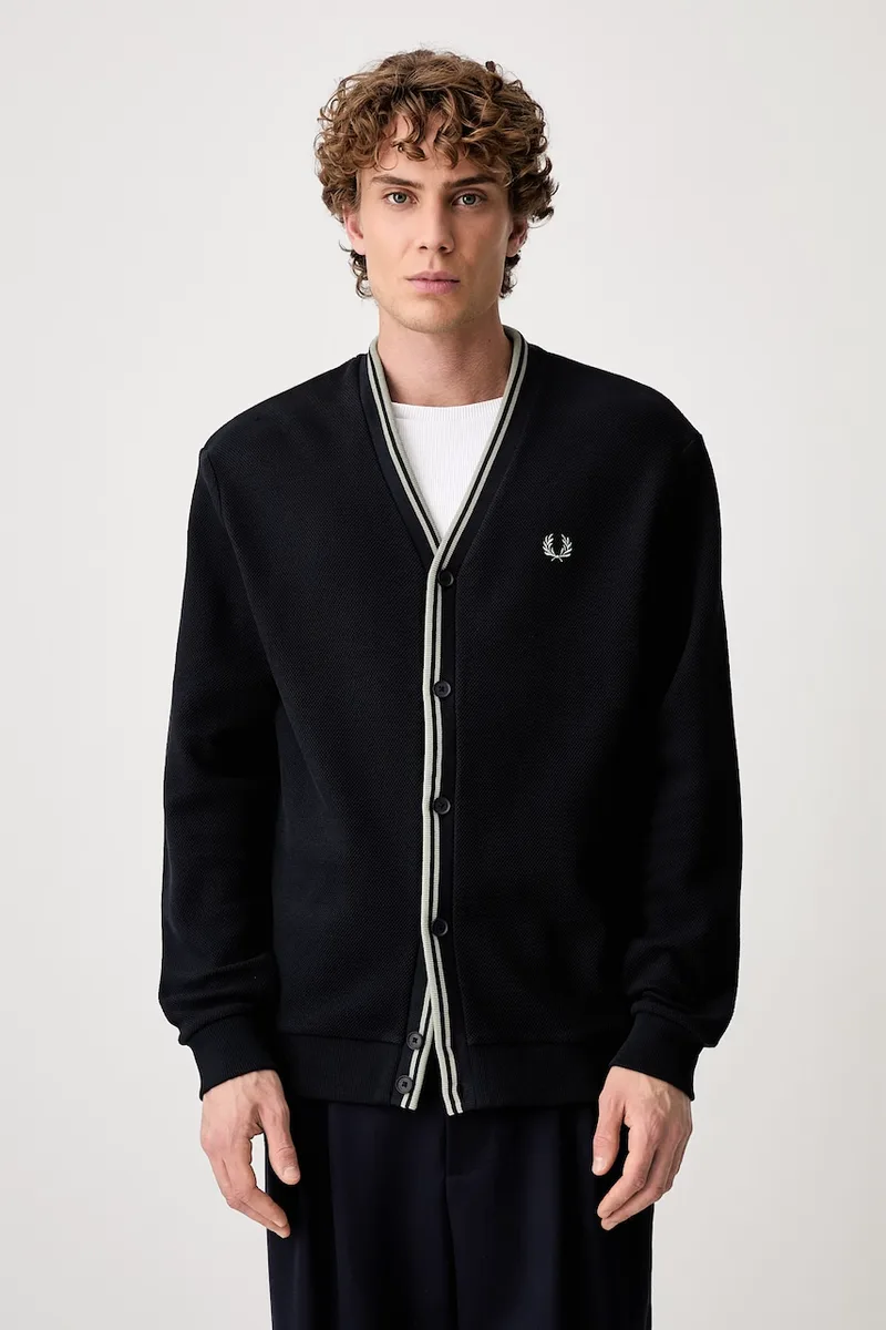 Fred Perry Πουλόβερ ζακέτα Ανδρικό βαμβακερό