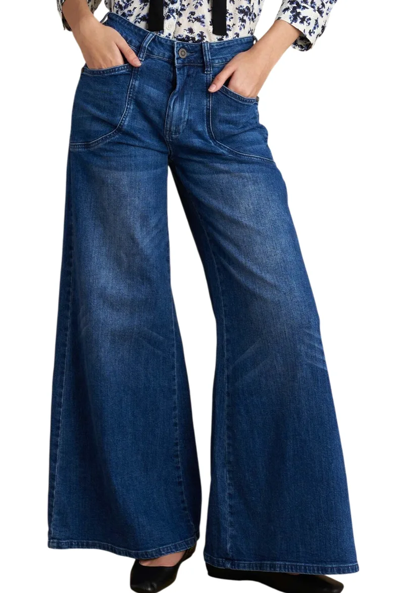 Παντελόνι Jean Attrattivo Wide Leg 9922930-BLUE Γυναικείο