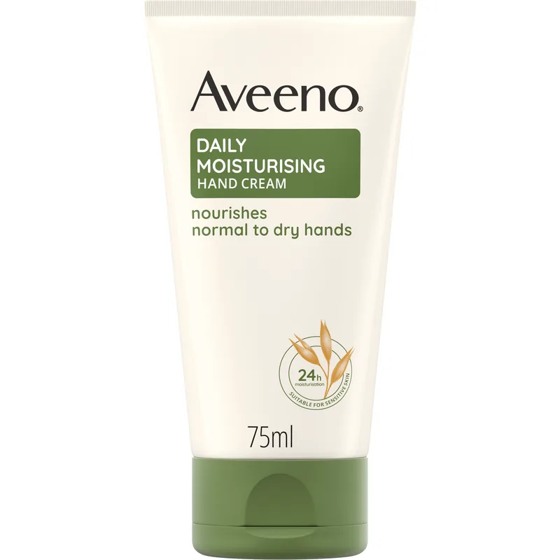 Aveeno Daily Moisturising & Nourishes Hand Cream for Normal to Dry Hands Ενυδατική Κρέμα Χεριών για Κανονικές & Ξηρές Επιδερμίδες 75ml