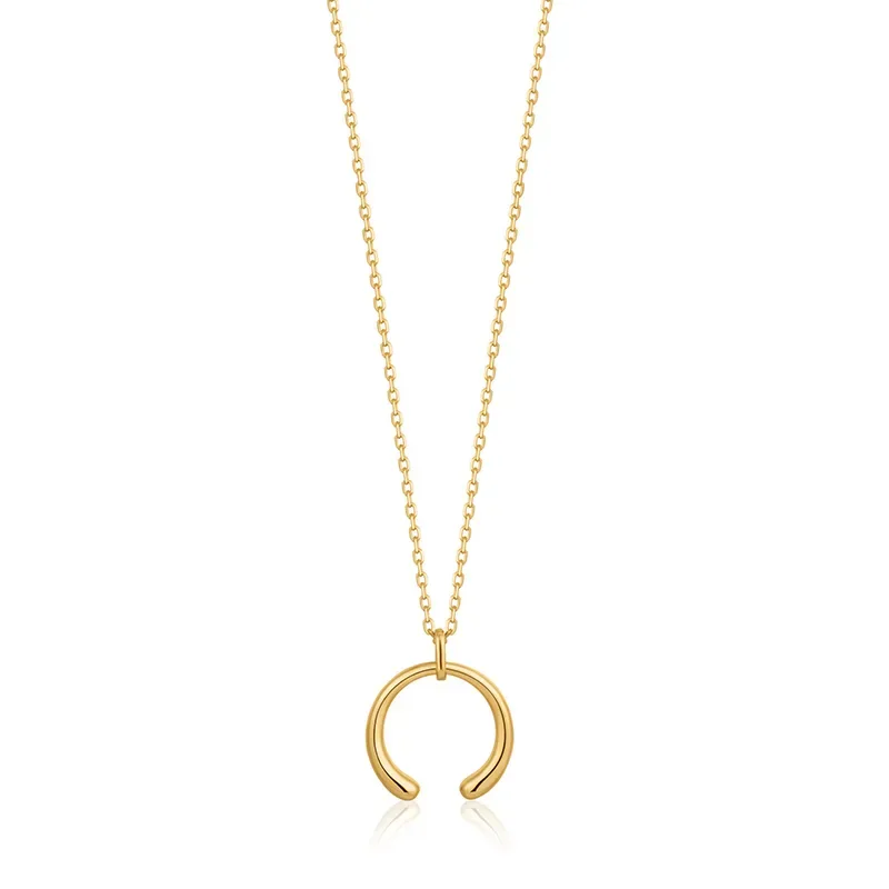 Γυναικείο κολιέ Ania Haie Luxe Curve 925 N024-03G N024-03G Ασήμι