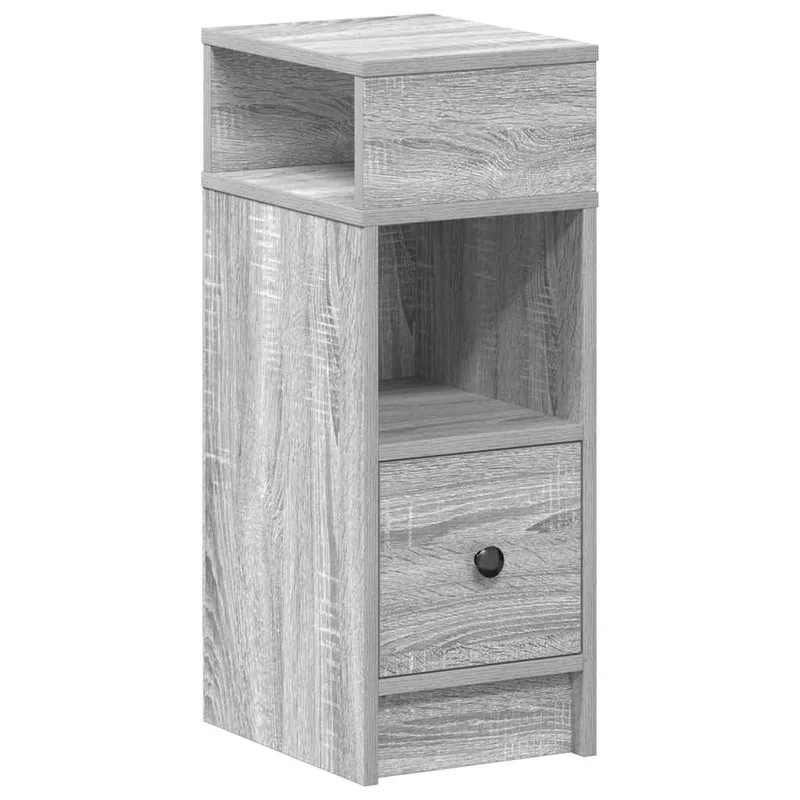 vidaXL Κομοδίνο με Συρτάρι Γκρι Sonoma 25x31x66 εκ.