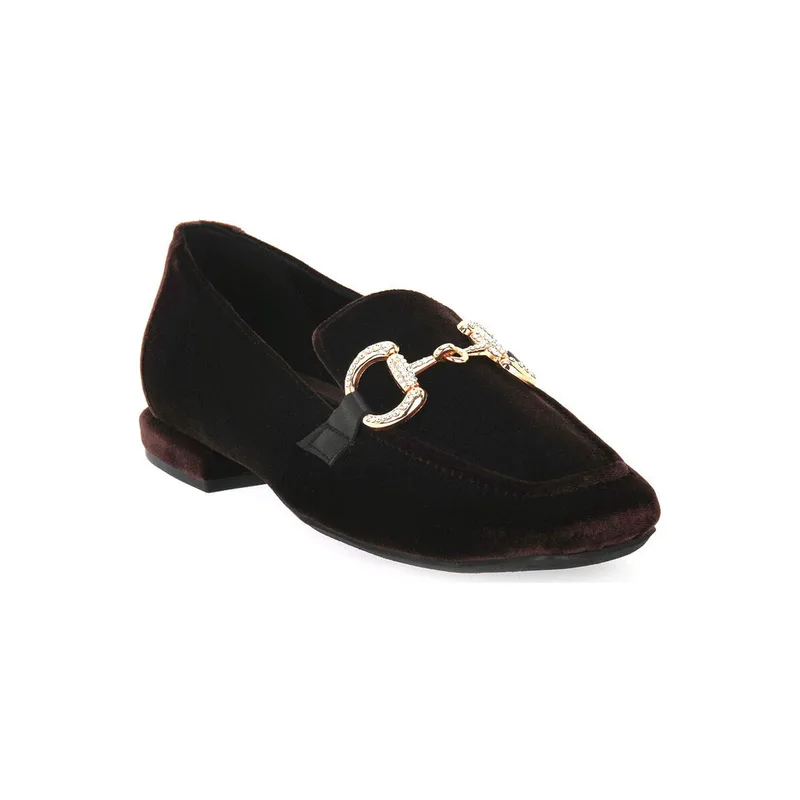 Μοκασσίνια S.piero BROWN HEEL SQUARED