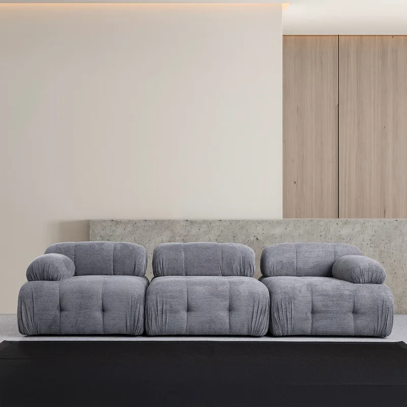 Τριθέσιος Καναπές Petite 3 - Grey 560Are1555 (95x75x62)