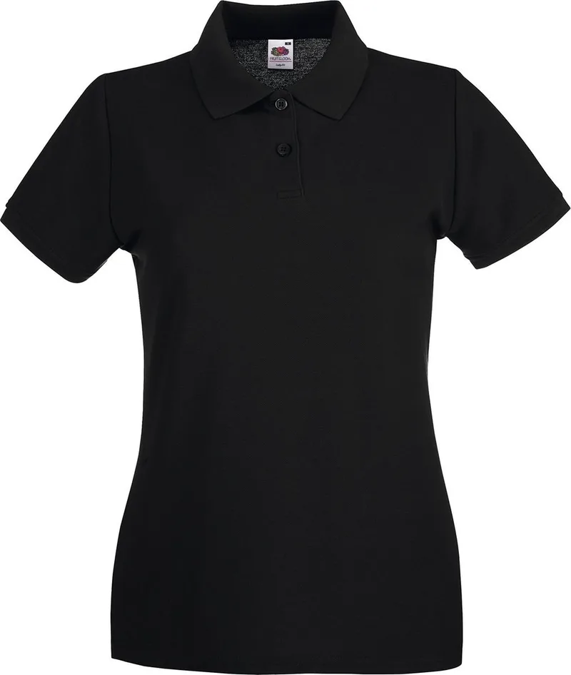 Lady-Fit Premium Polo Fruit of the Loom 63-030-0 Black